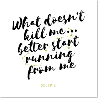 Scorpio Zodiac Funny Posters and Art